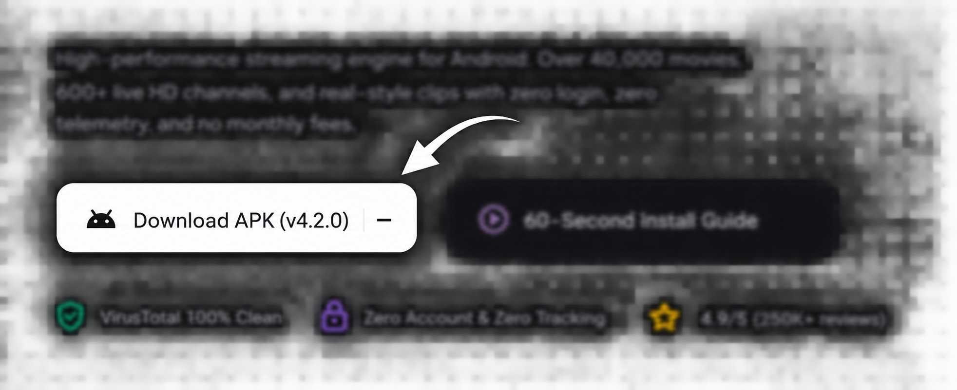 Downloading the MovieZila APK on an Android phone — tapping the Download APK button on the official MovieZila website to get the latest MovieZila APK file, step 1 of the MovieZila installation guide